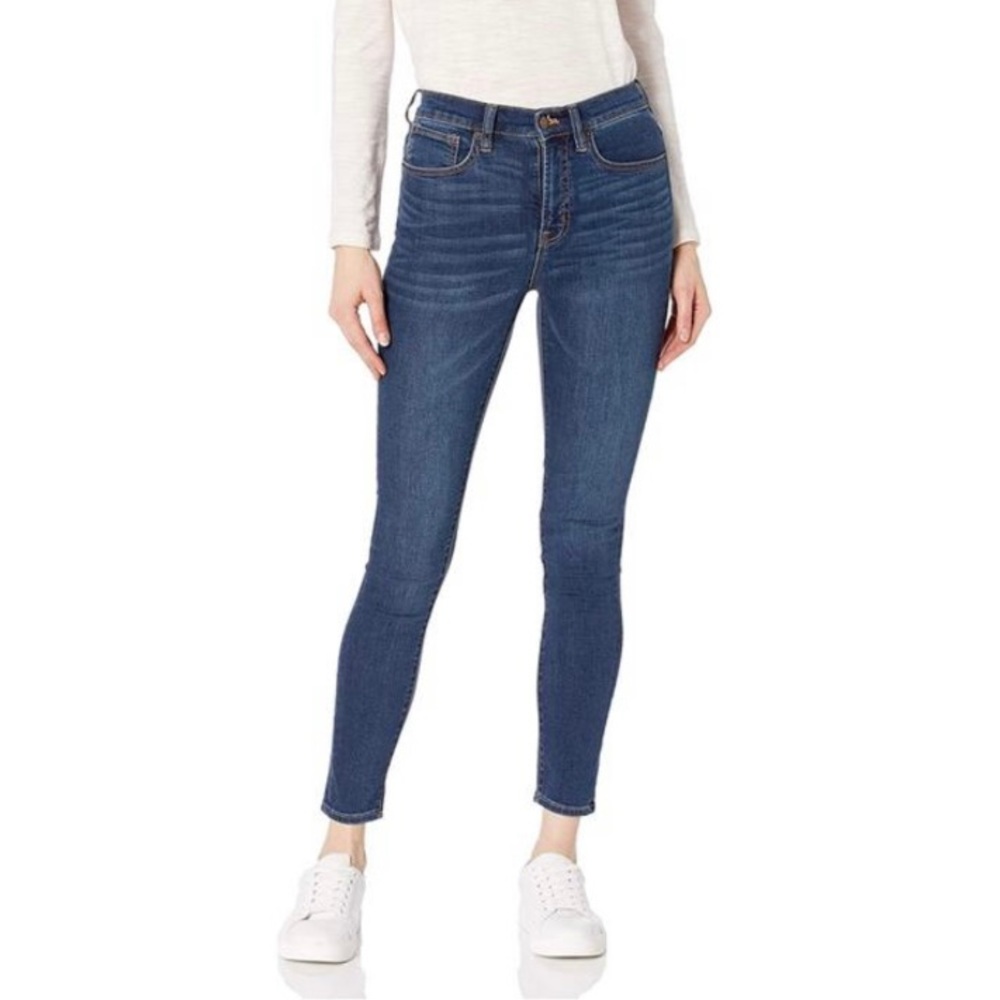 J. Crew High Rise Skinny Dark/Med Wash Size 26